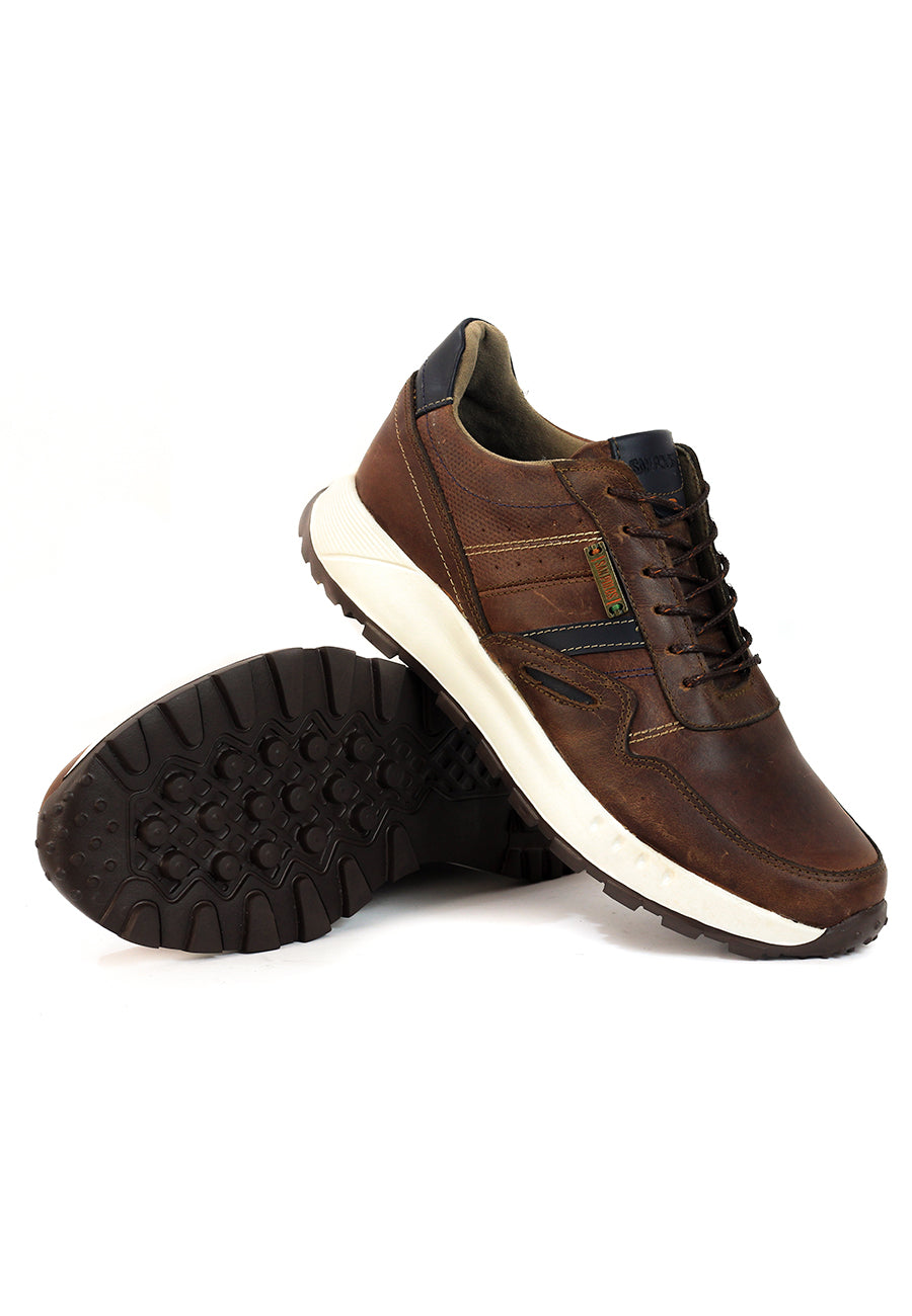 Zapatos San Polos Sneakers Hombre 3531 Coñac