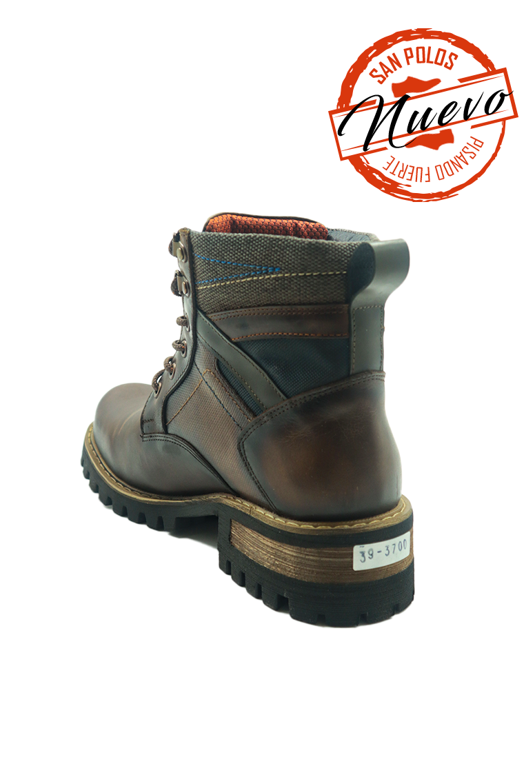 Botas San Polos Leñadoras Hombre 3700 Pardo