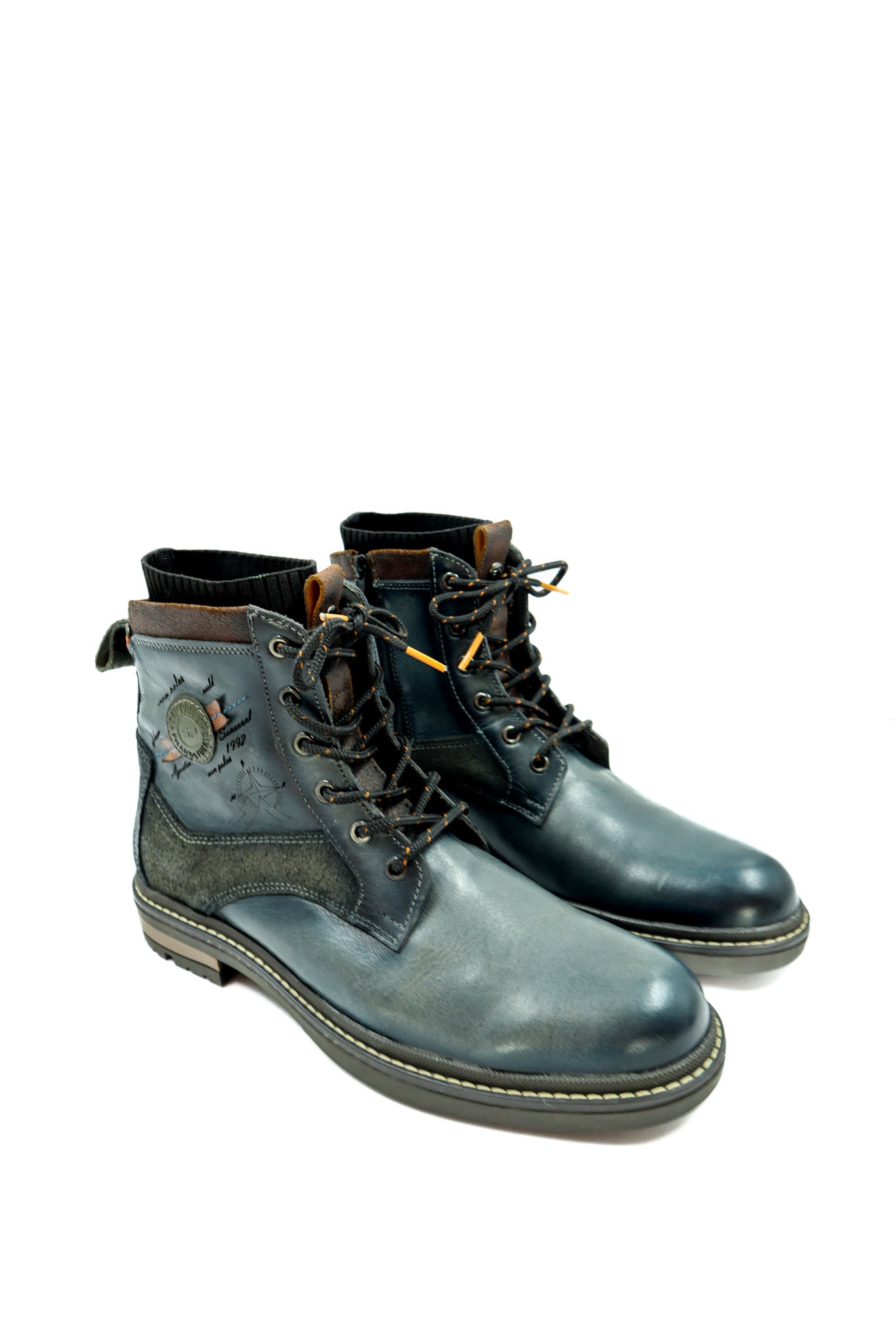 Botas San Polos Leñador Hombre 3796 Rustico Gris