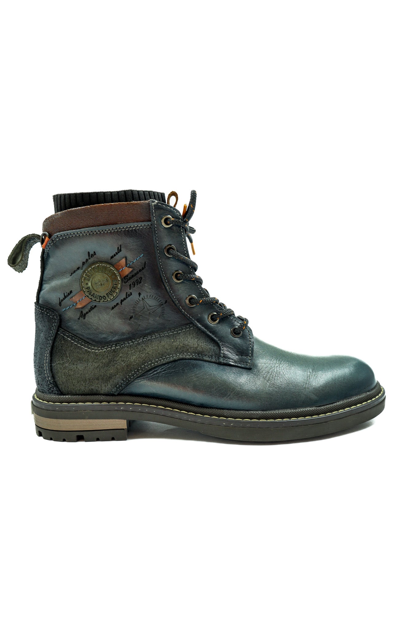 Botas San Polos Leñador Hombre 3796 Rustico Gris