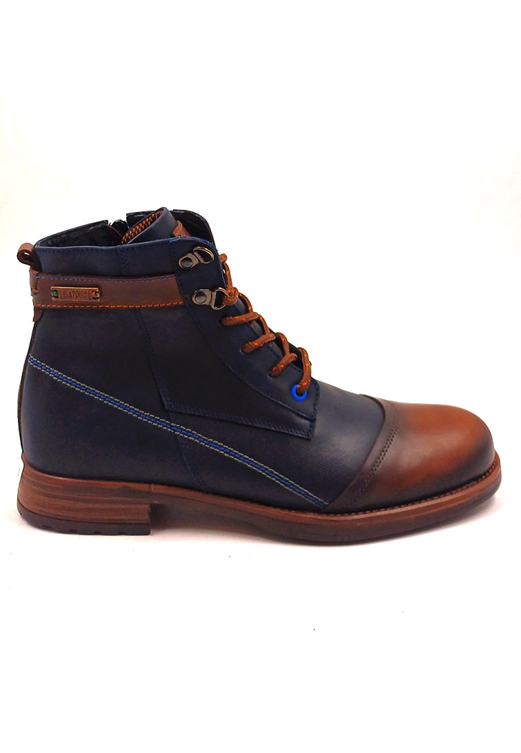 Botas San Polos Casual Hombre 3416 Azul Coñac