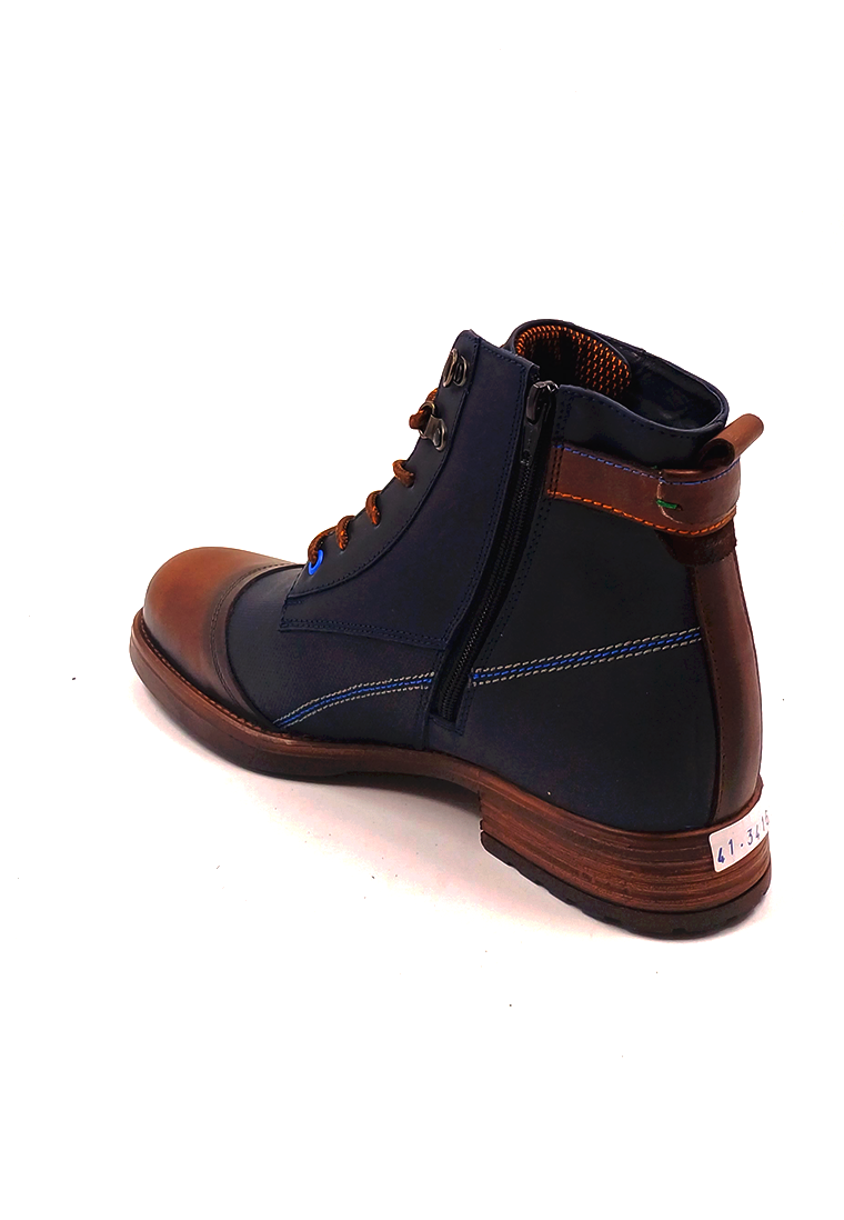 Botas San Polos Casual Hombre 3416 Azul Coñac