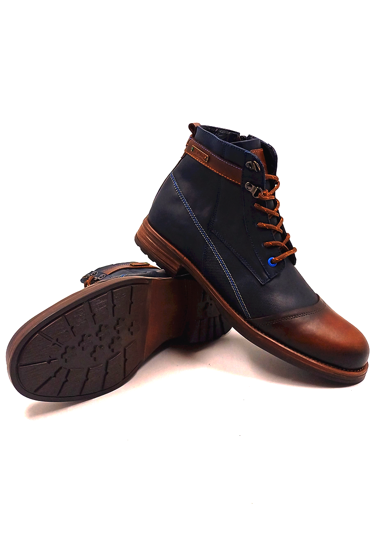 Botas San Polos Casual Hombre 3416 Azul Coñac