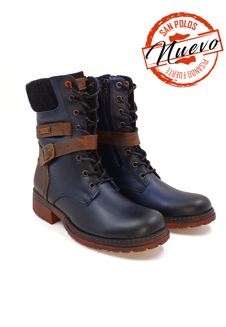 Botas San Polos Casual Mujer EK1559 Azul