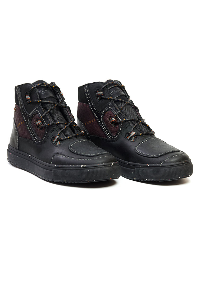 Botas San Polos Tipo Vans Hombre 3776 Negro