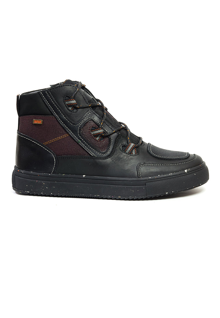 Botas San Polos Tipo Vans Hombre 3776 Negro