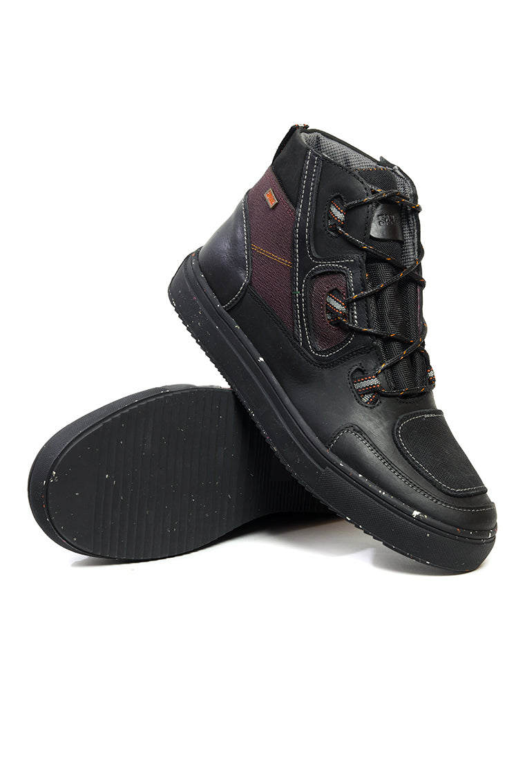 Botas San Polos Tipo Vans Hombre 3776 Negro