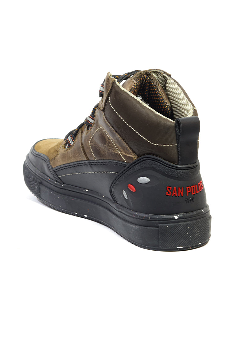 Botines San Polos Tipo Vans Hombre 3766 Miel Azul