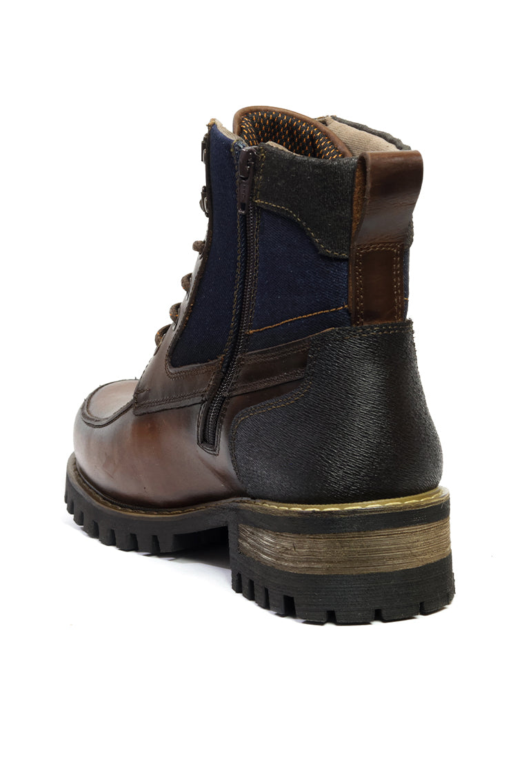 Botas San Polos Leñador Hombre 3891 Coñac Azul