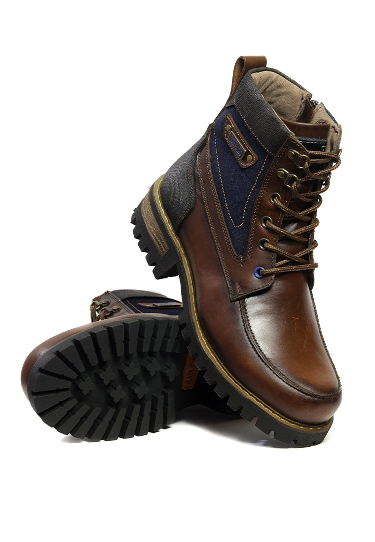Botas San Polos Leñador Hombre 3891 Coñac Azul