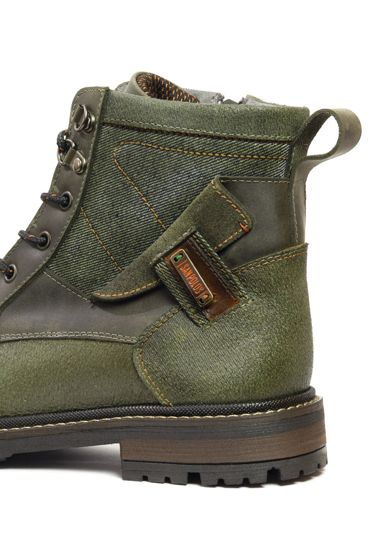 Botas San Polos Casual Hombre 3878 Verde
