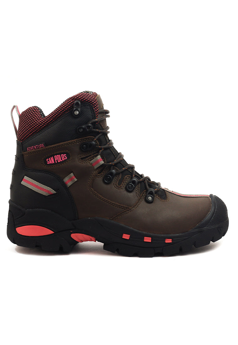 Botas San Polos Industrial Mujer 2838 Café Fucsia