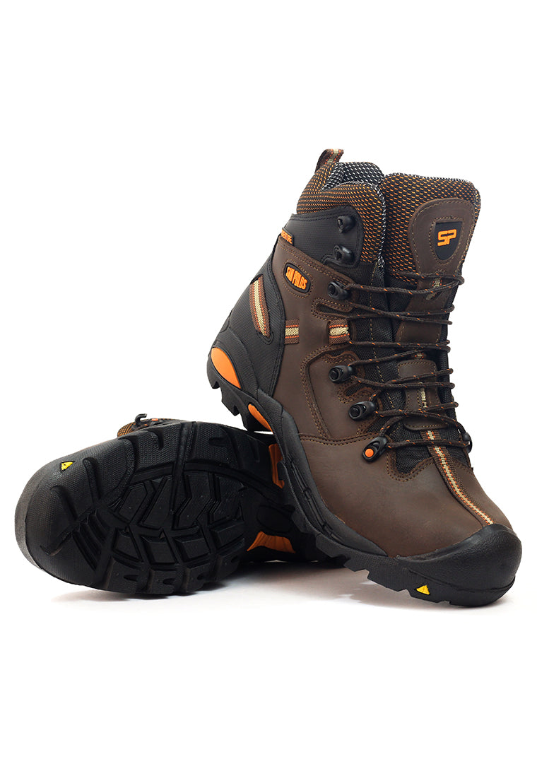 Botas San Polos Industrial Hombre 2838 Café Naranja