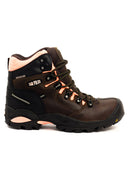 Botas Industriales para Mujer San Polos 2838 en Cuero Café Rosado