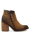 Botas de Cuero para Mujer San Polos EK6211 Miel | Estilo Casual