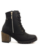 Botas Casuales de Cuero para Mujer San Polos | EK3087 Negro