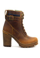 Botas de Cuero Casuales para Mujer San Polos Ref. EK8930 Miel