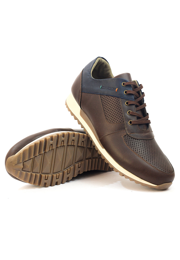 Zapatos San Polos Sneakers Hombre JCR394 Café Azul