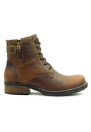 Botas de Cuero para Mujer San Polos MS012 Miel | Estilo Casual