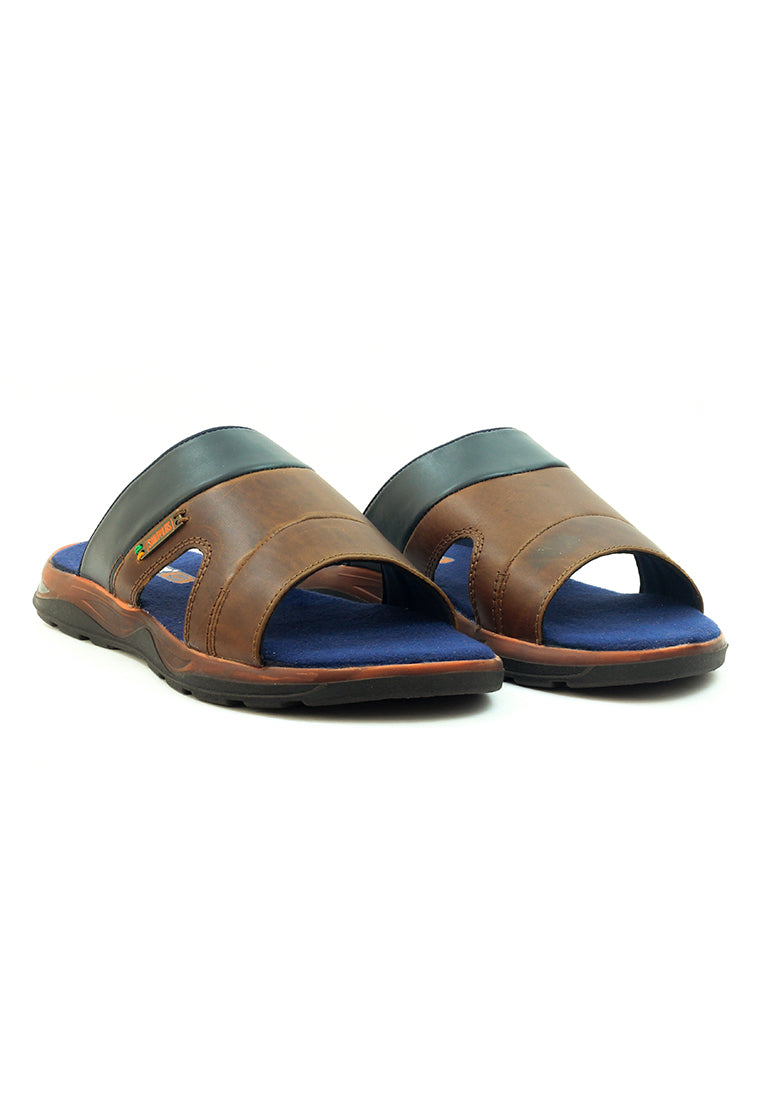 Sandalias San Polos Hombre SX001 Coñac Azul