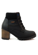 Botas de Cuero para Mujer San Polos EK5202 Negras Casuales