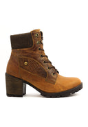 Botas de Cuero para Mujer San Polos EK5805 Miel | Estilo Casual