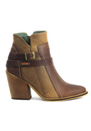 Botines de Cuero para Mujer San Polos EK6220 | Casual Coñac