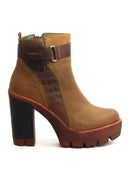 Botas de Cuero para Mujer San Polos Fulton Miel | Estilo Casual
