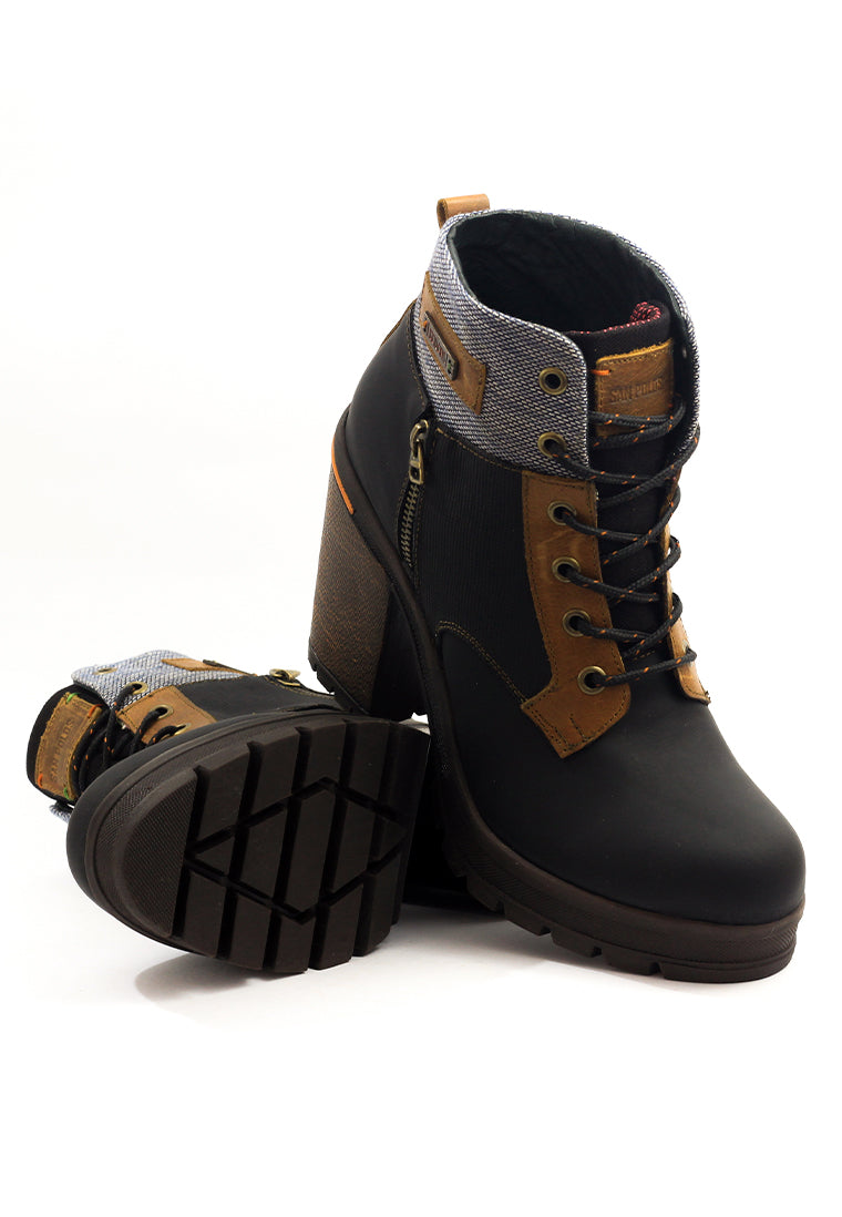 Botas San Polos Casual Mujer EK8935 Graso Negro