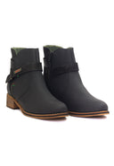 Botas de cuero para mujer San Polos EK2359 en color negro, vista lateral