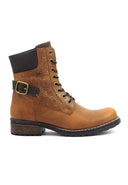 Botas de Cuero para Mujer San Polos MS006 Miel | Estilo Casual