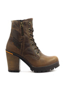 Botas de Cuero Casuales para Mujer San Polos MS436 Coñac