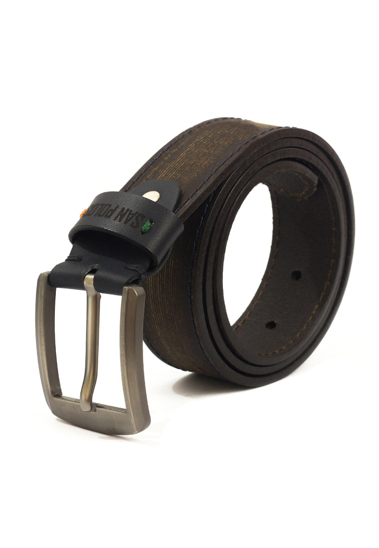 Correas San Polos Hombre SP004 Negro Miel
