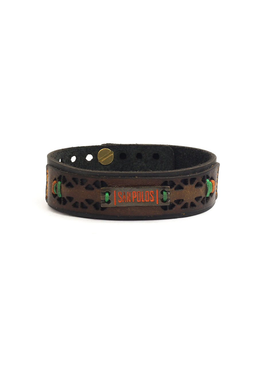 Brazaletes y Manillas San Polos Hombre VC053 Negro Café