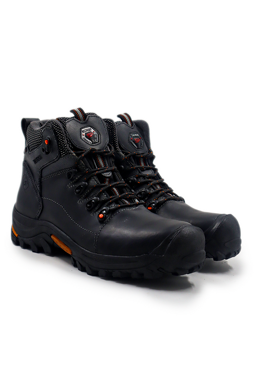 Botas San Polos Industrial Hombre 3467 Negro Naranja.