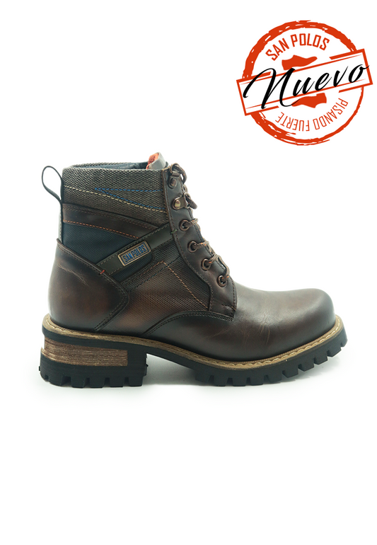 Botas San Polos Leñadoras Hombre 3700 Pardo