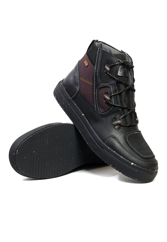 Botas San Polos Tipo Vans Hombre 3776 Negro