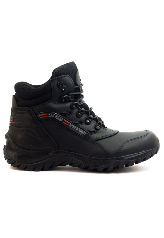 Botas San Polos Hiking Hombre 2295 Graso Negro