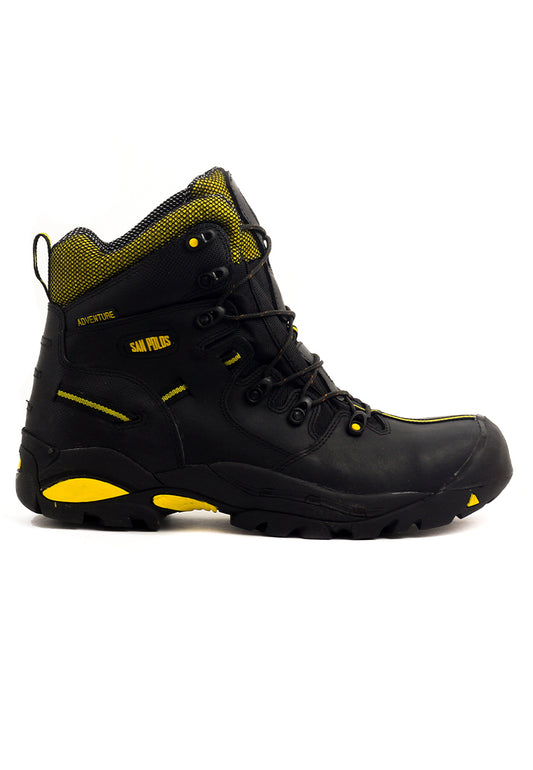 Botas San Polos Industrial Hombre 2838 Negro Amarillo