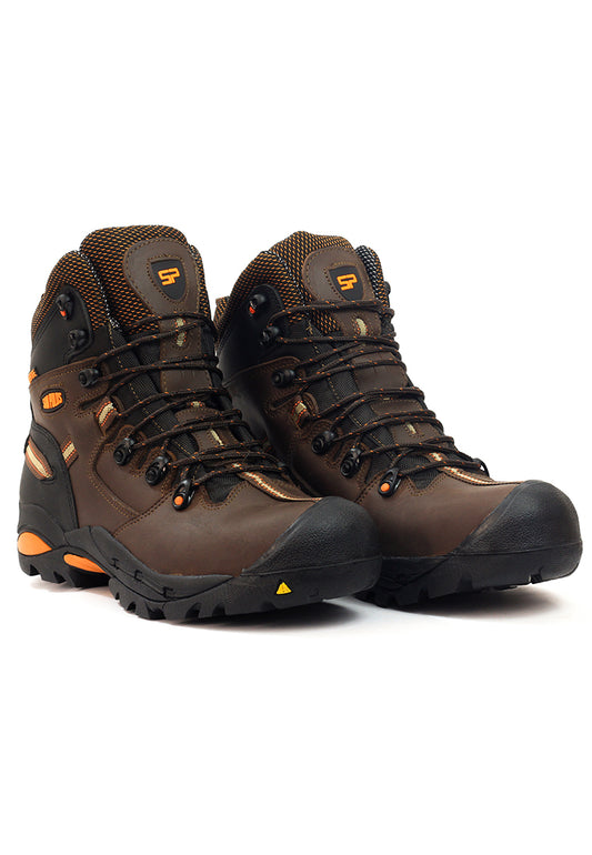 Botas San Polos Industrial Hombre 2838 Café Naranja