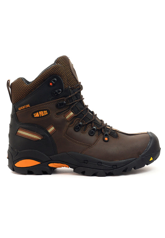 Botas San Polos Industrial Hombre 2838 Café Naranja