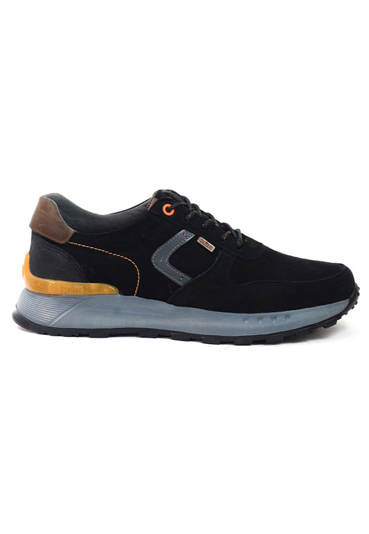 Zapatos San Polos Sneakers Hombre 3684 Nobuk Negro