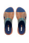 Sandalias San Polos  Hombre SX001 Coñac Azul