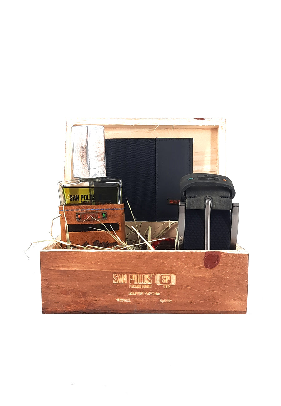 KIT PERFUME, REATA NEGRA Y BILLETERA NEGRA